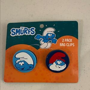 The Smurfs 2 pk bag clips